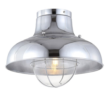 Cameron 13" Metal LED Semi Flush Mount - JONATHAN Y